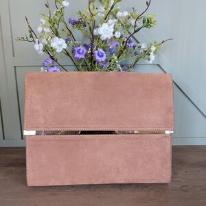 Maison Martin Margiela Peach Suede Clutch